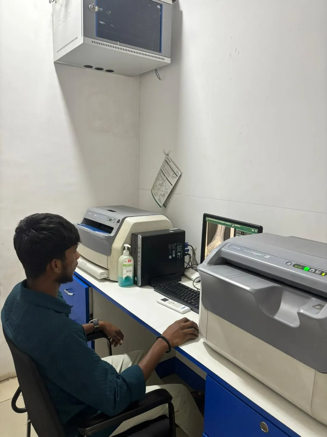 X-ray room at Sharada Orthopaedic Centre, Bowenpally — imaging taken on site